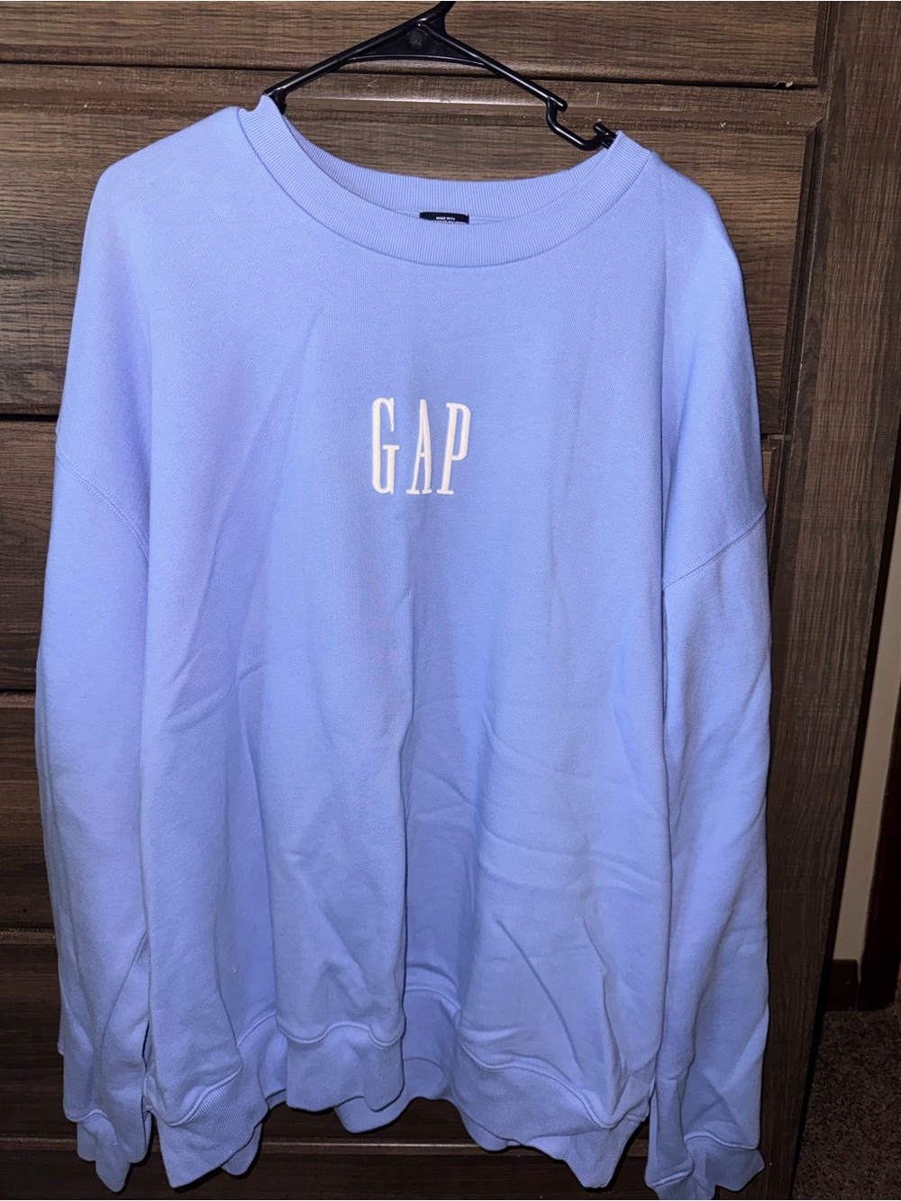 GAP Men's Pastel Blue Crewneck Sweatshirt